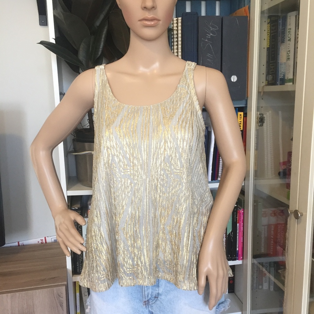 Gold Dress Top